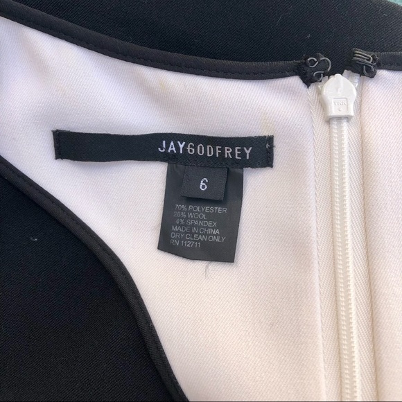 NWOT Jay Godfrey Racer Back Color Block Mini Dress *Perfect Professional Dress* - Picture 12 of 12